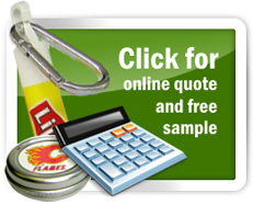 Free sample and an online quote